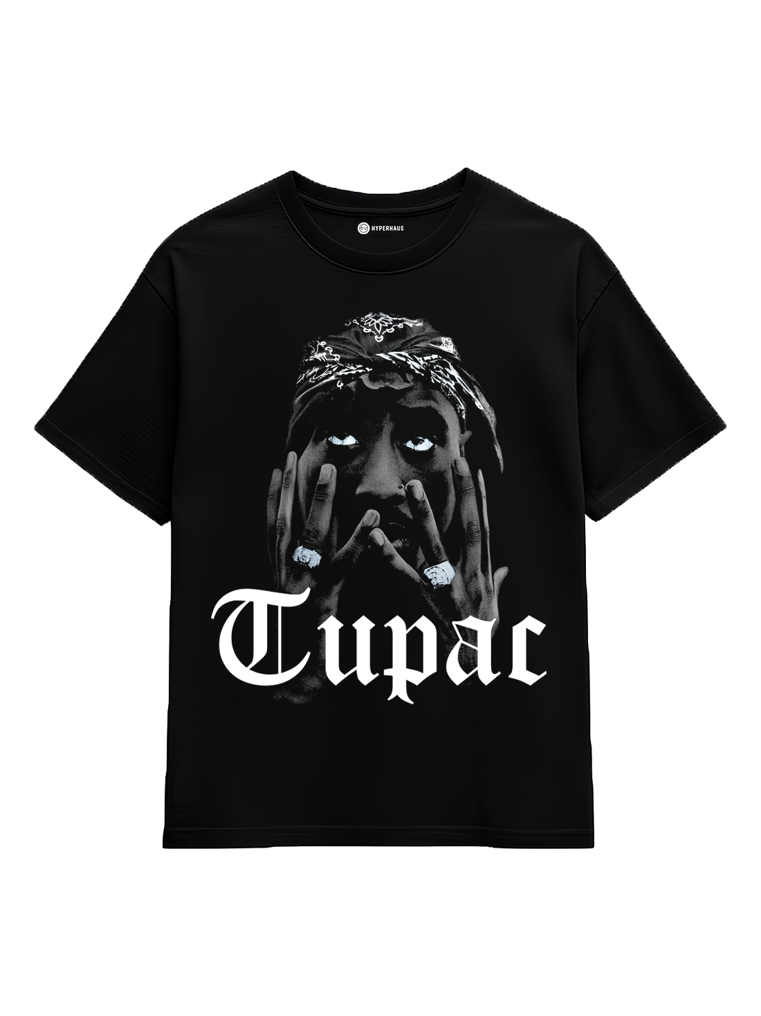 2Pac Tee - oversized hip hop t-shirt with iconic portrait graphic