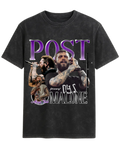 Post Malone Stoney Oversized Tee - hip hop t-shirt with Stoney era performance collage
