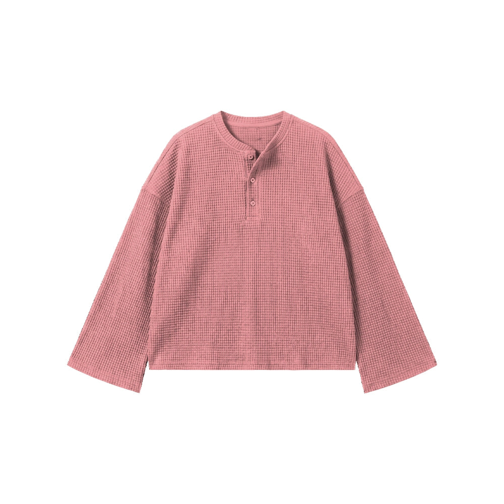 ROSE WAFFLE HENLEY