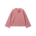 ROSE WAFFLE HENLEY