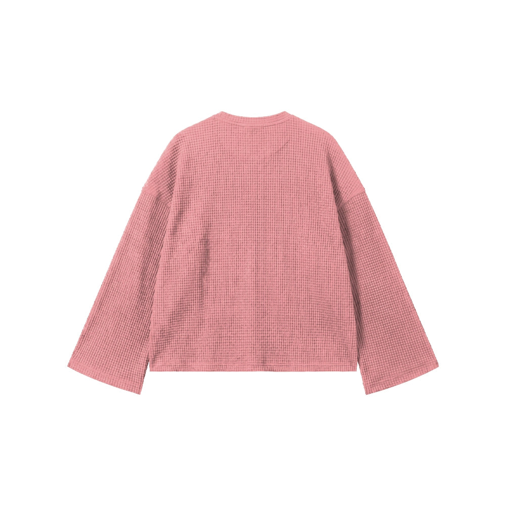 ROSE WAFFLE HENLEY