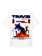 Travis Scott Tour Tee - back view, oversized hip hop t-shirt with tour-inspired graphic