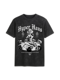 Hyper Haus Gothic Oversized Tee - dark streetwear t-shirt with Old English typography graphic