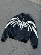 Spider Web Leather Jacket