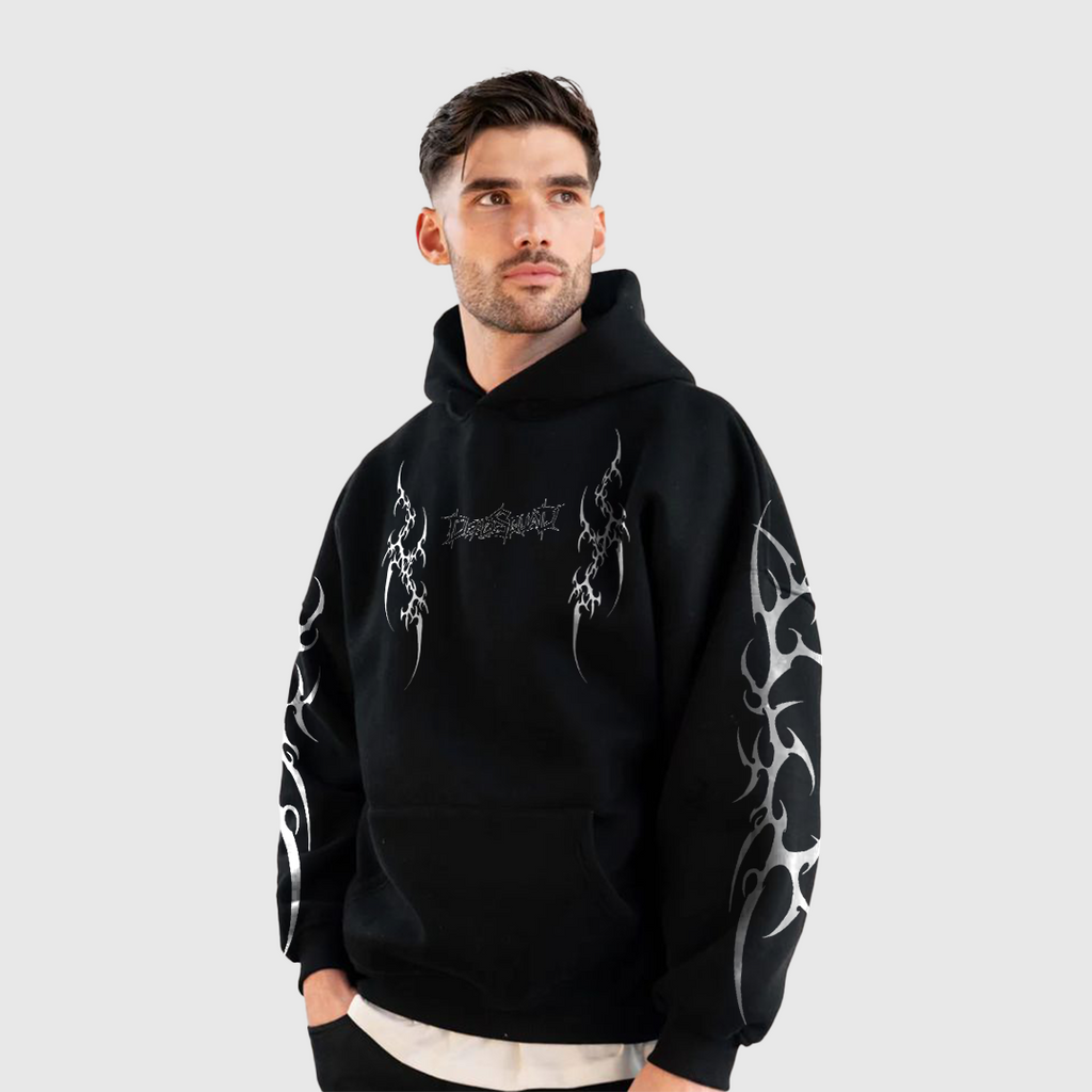 Gothic Cross Flame Hoodie
