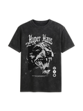 Hyper Haus Feral Spirit Oversized Tee - streetwear t-shirt with monochrome wolf graphic
