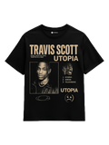 Travis Scott Utopia Tee - oversized hip hop t-shirt with Utopia album-inspired graphic