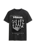Hyper Haus Eclipse Vision Oversized Tee - streetwear t-shirt with abstract monochrome face graphic