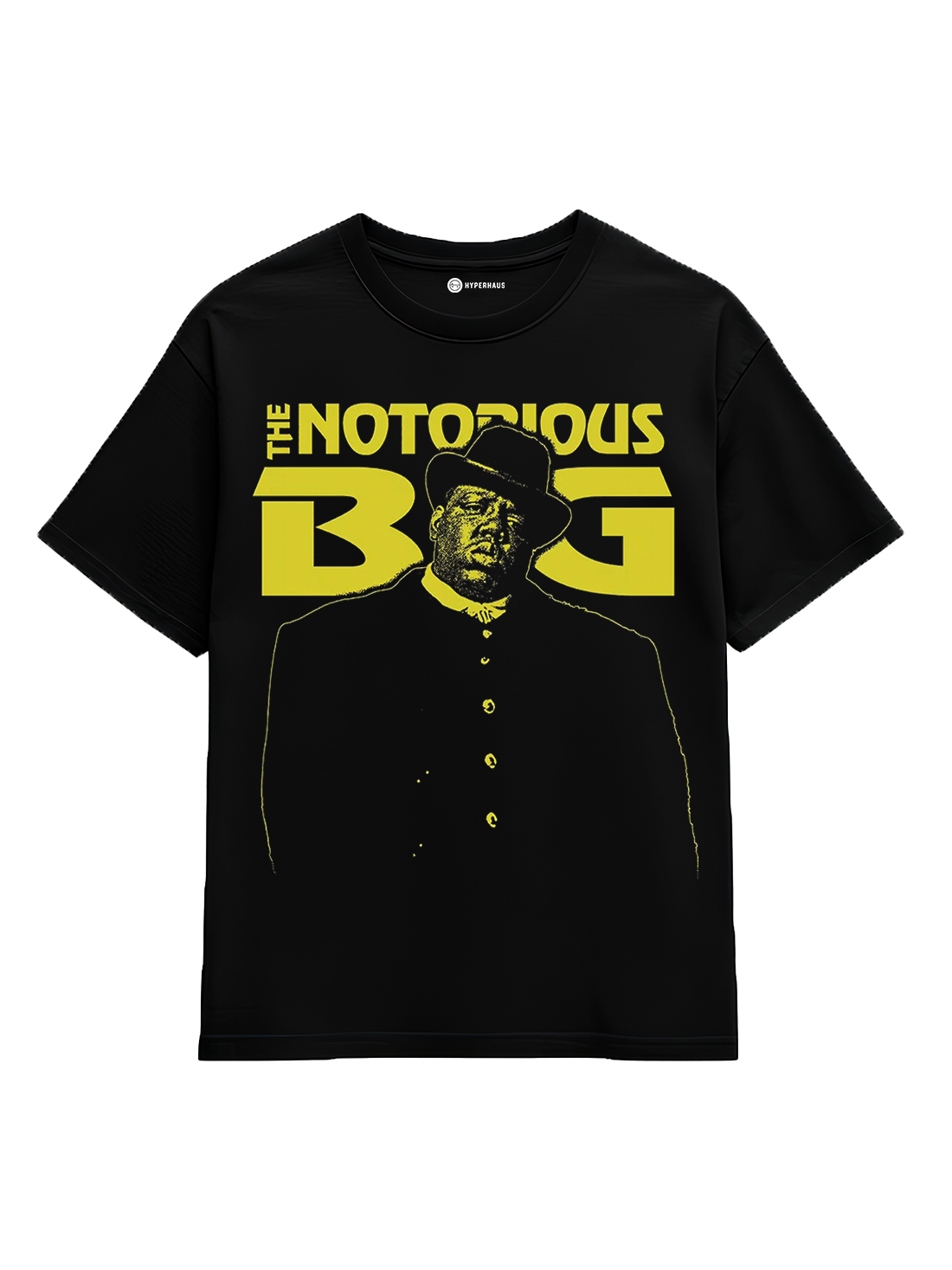 The Notorious B.I.G. Oversized Tee - hip hop t-shirt with high-contrast portrait graphic