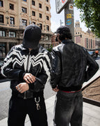 Spider Web Leather Jacket