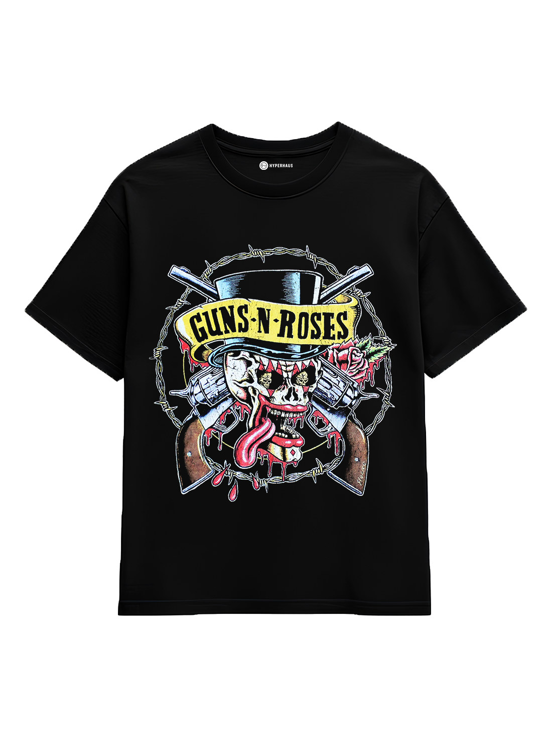 Guns N Roses Tee - oversized rock band t-shirt with bold graphic print