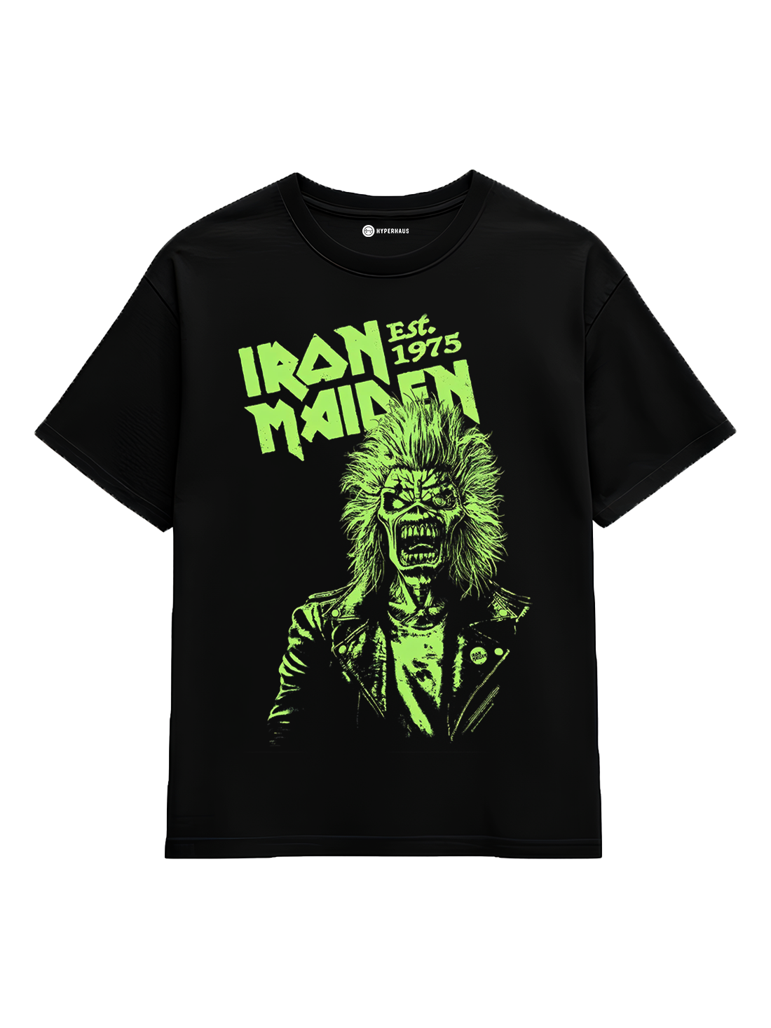 Iron Maiden Tee - oversized heavy metal band t-shirt with vintage graphic print