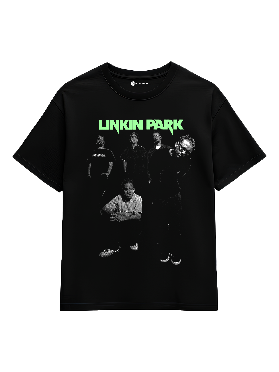 Linkin Park Band Tee - oversized rock band t-shirt with bold band graphic