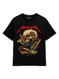 Metallica Tee - oversized heavy metal band t-shirt with bold skull graphic