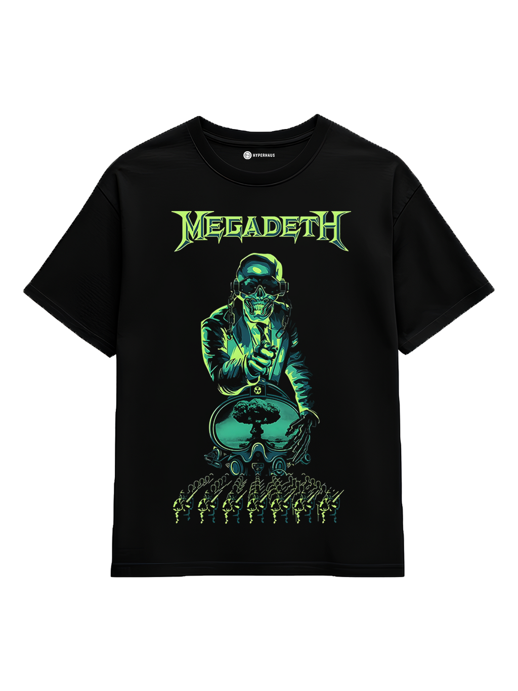 Megadeth Tee - oversized heavy metal band t-shirt with bold graphic print
