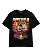 Pantera Tee - oversized heavy metal band t-shirt with bold snake-inspired graphic