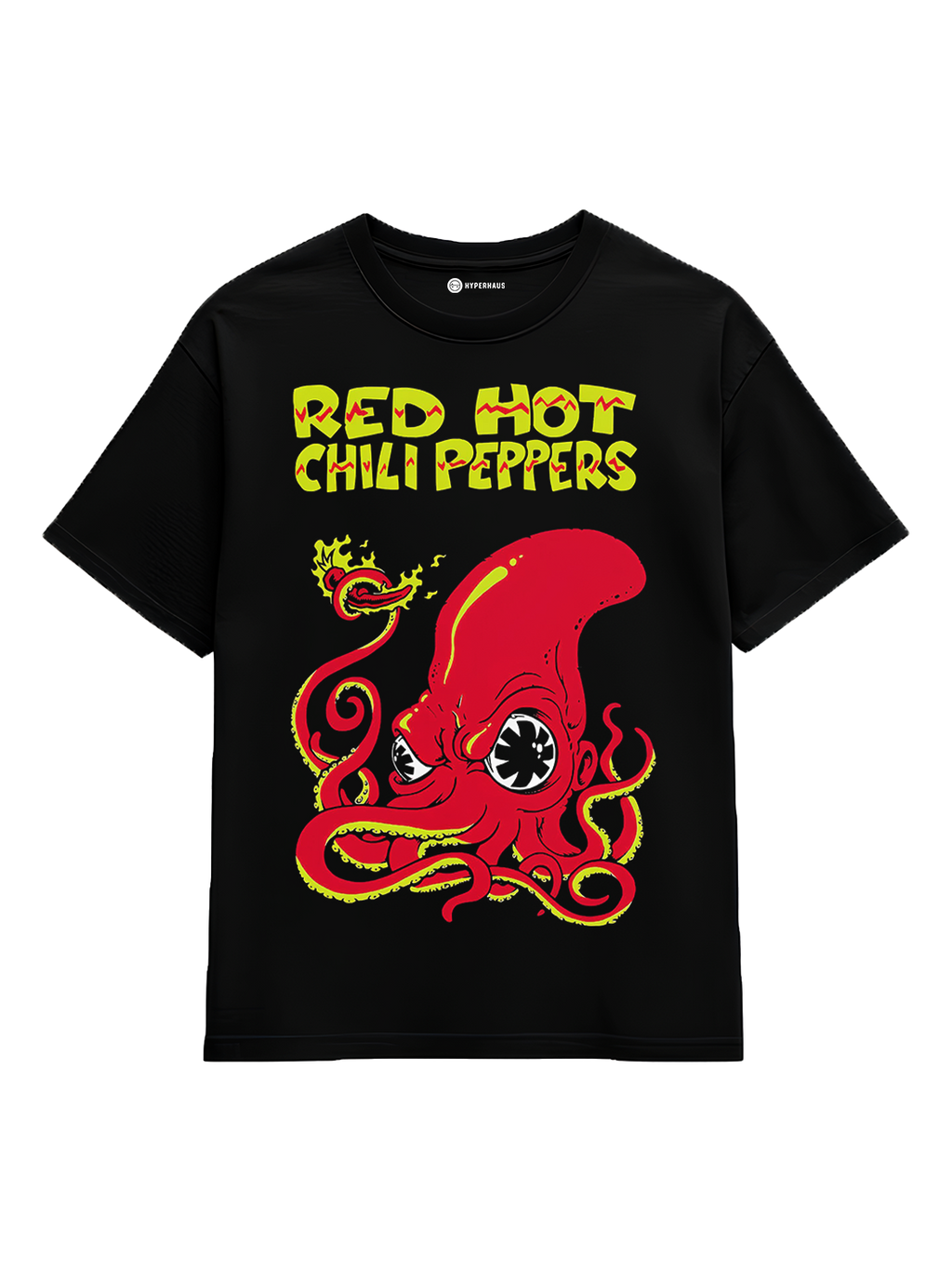 Red Hot Chili Peppers Tee - oversized rock band t-shirt with bold illustrated graphic
