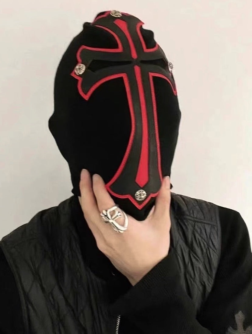 Crimson Cross Balaclava