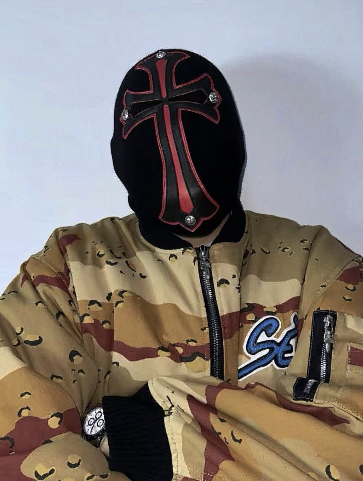 Crimson Cross Balaclava
