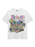 Slipknot Tee - oversized heavy metal band t-shirt with vibrant illustrated graphic