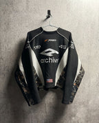 Archive Racing Mesh Long Sleeve Jersey - front view, vintage motocross-inspired streetwear jersey