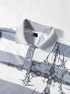 Crossline Striped Polo