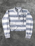 Crossline Striped Polo