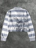 Crossline Striped Polo