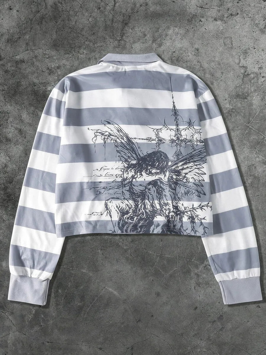 Crossline Striped Polo