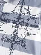Crossline Striped Polo