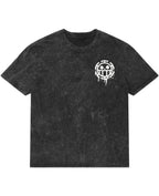 Cursed Blade Washed Tee - front view, anime-inspired streetwear t-shirt with vintage wash