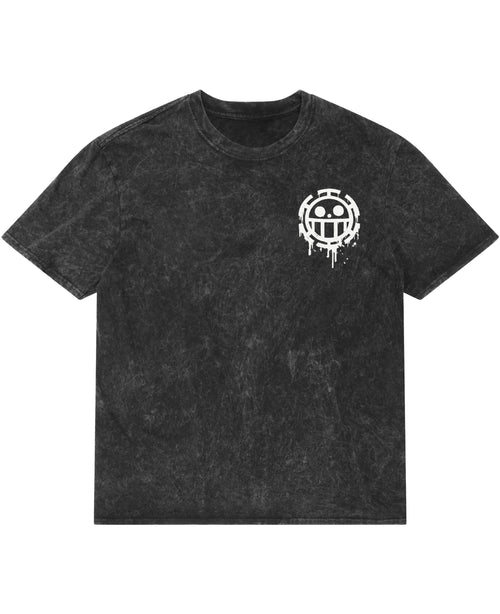 Cursed Blade Washed Tee - front view, anime-inspired streetwear t-shirt with vintage wash