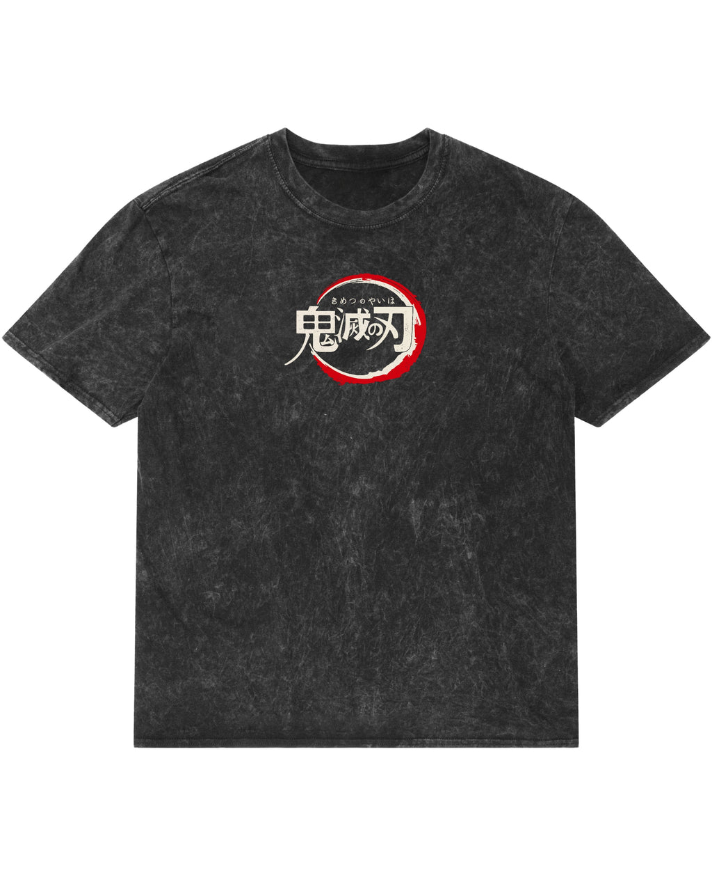 Title Hashira Legacy Washed Tee - front view, anime-inspired streetwear t-shirt with vintage wash