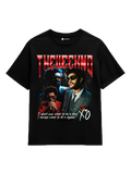 The Weeknd XO Oversized Tee - graphic design, oversized t-shirt with signature XO aesthetic